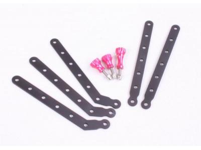 TMC CNC Aluminum Arms and Screw for Gopro HD Hero3 ( Pink )