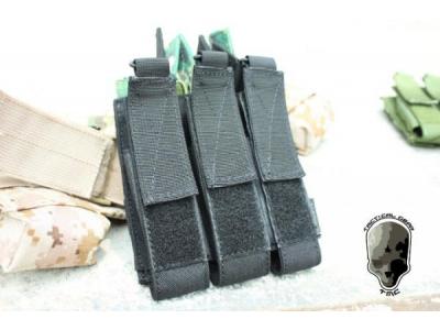 TMC MOLLE Tri Open Top Mag Pouch for MP7 ( BK )