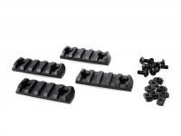 AABB M-LOK Nylon Picatinny Rail Sections 5 slot ( Black )