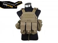 TMC 6094 style Plate Carrier w 3 pouches ( CB )