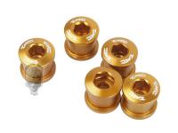 TMC 5pcs Aluminum Crankset Bolts Screws ( Golden )
