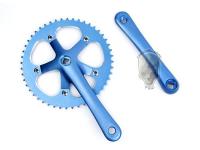 TMC Single Speed Fixie Track Bike Crankset Cranks 48T ( Blue )