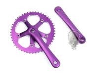 TMC Single Speed Fixie Track Bike Crankset Cranks 48T ( Purple )