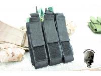 TMC MOLLE Tri Open Top Mag Pouch for MP7 ( BK )